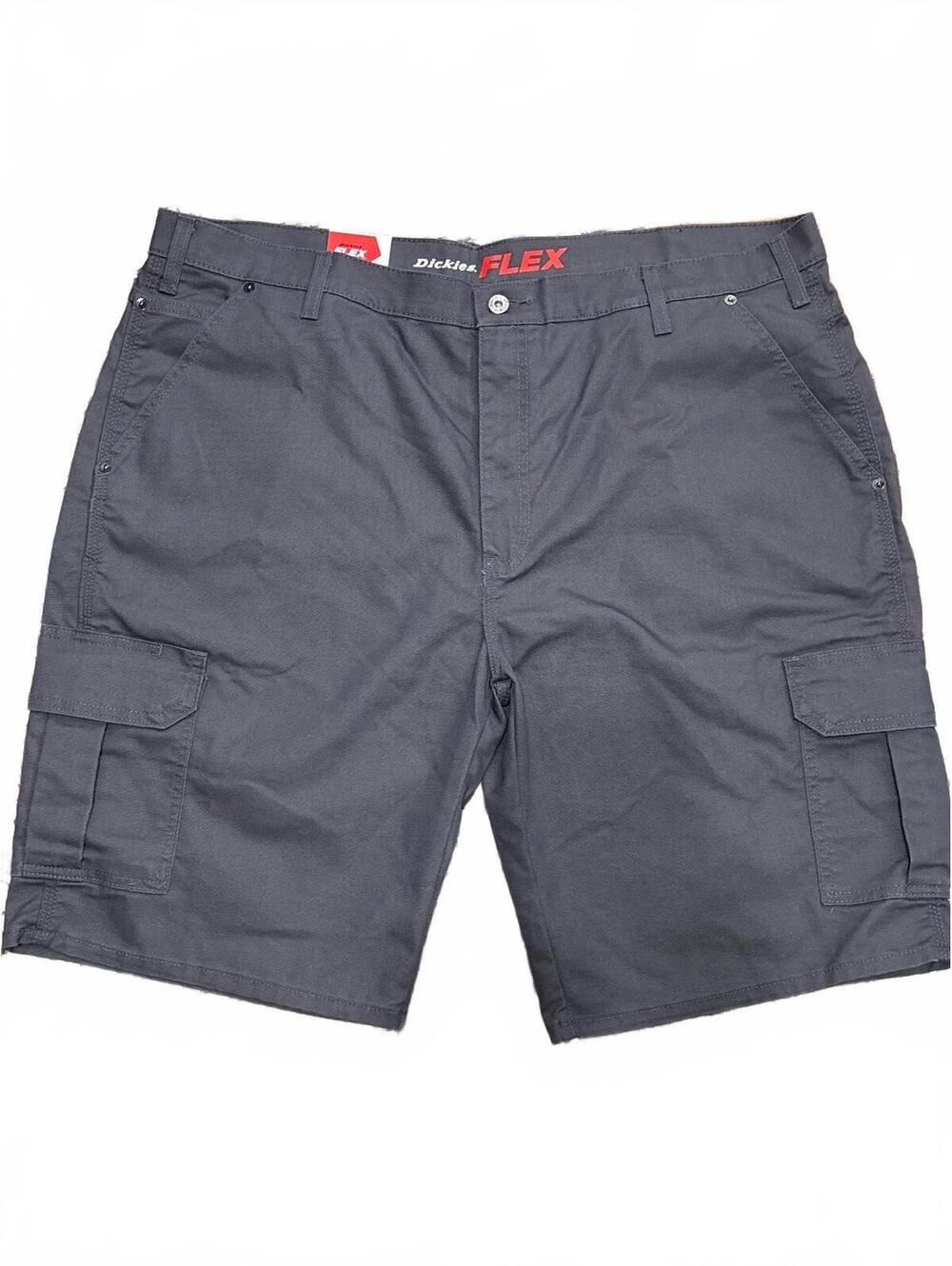 Dickies FLEX Relaxed Fit Cargo Shorts Size 42 in Charcoal Gray
